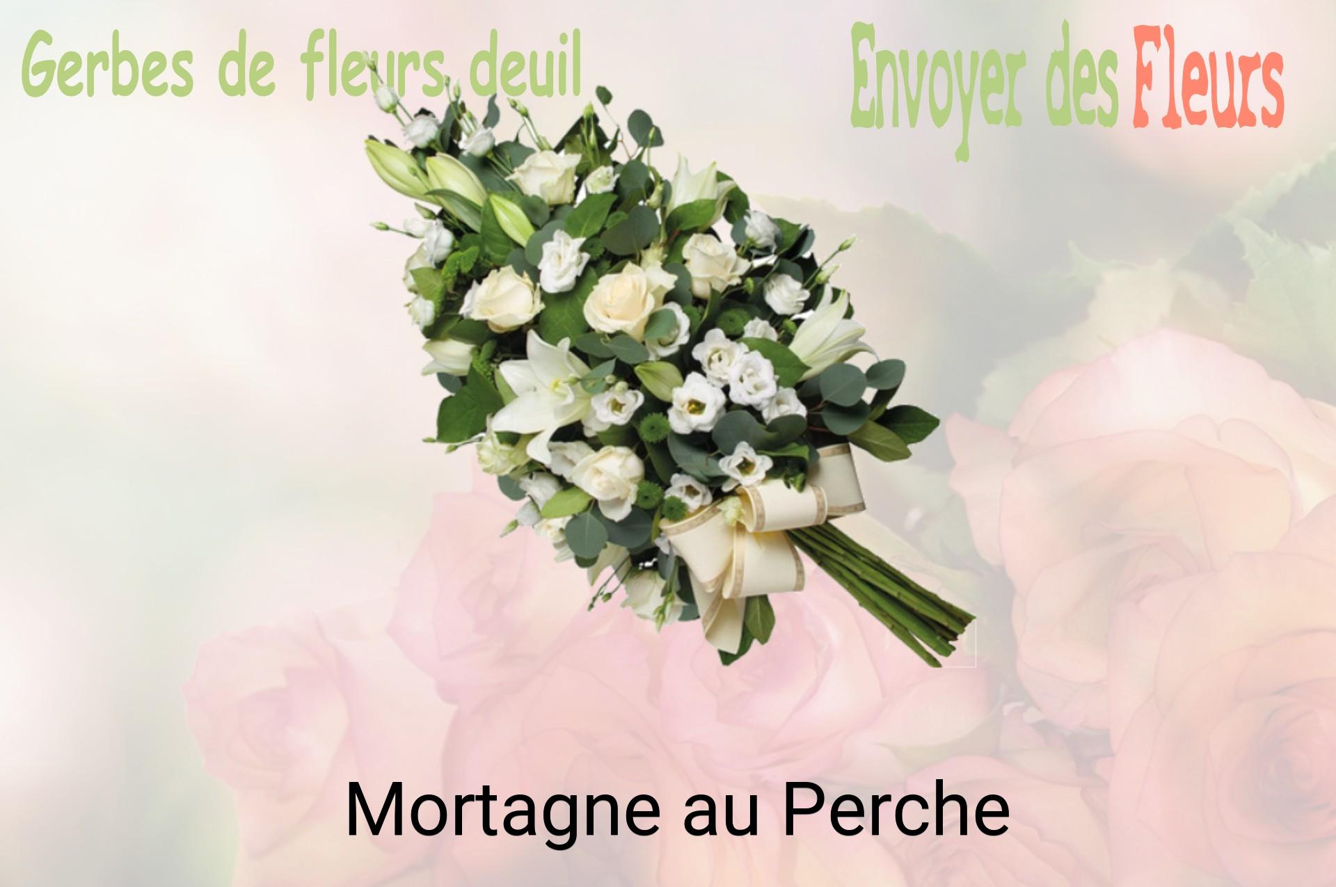 Gerbe de fleurs de deuil livrée à Mortagne-au-Perche